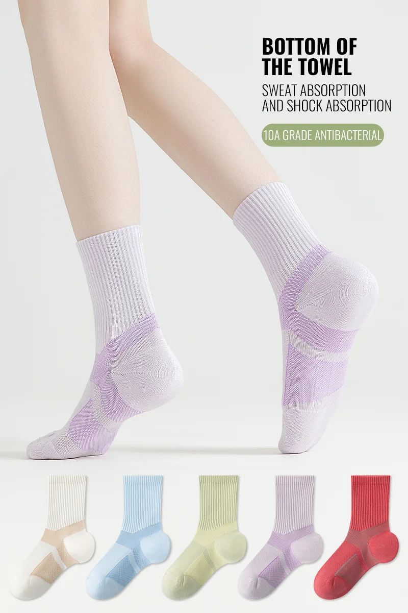 MiiOW женские спортивные носки толстые махровые мягкие элитные спортивные носки для бега, тенниса, тренажерного зала, баскетбола, бадминтона, впитывающие влагу