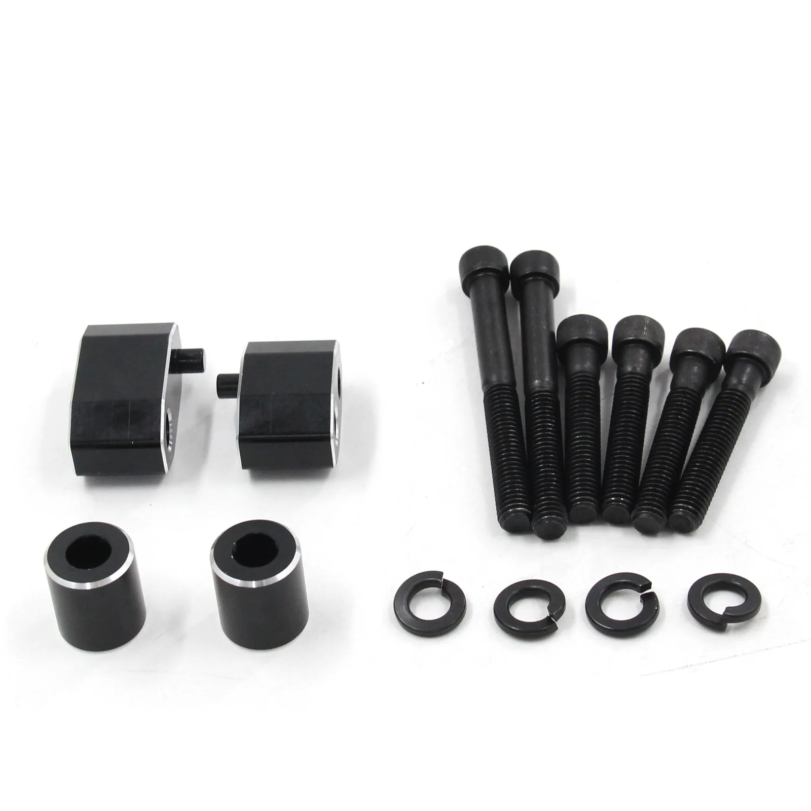 For Long-distance Riding Black Floorboard Spacer Kit Extended Rider Comfort Accessories Lightweight And Sturdy