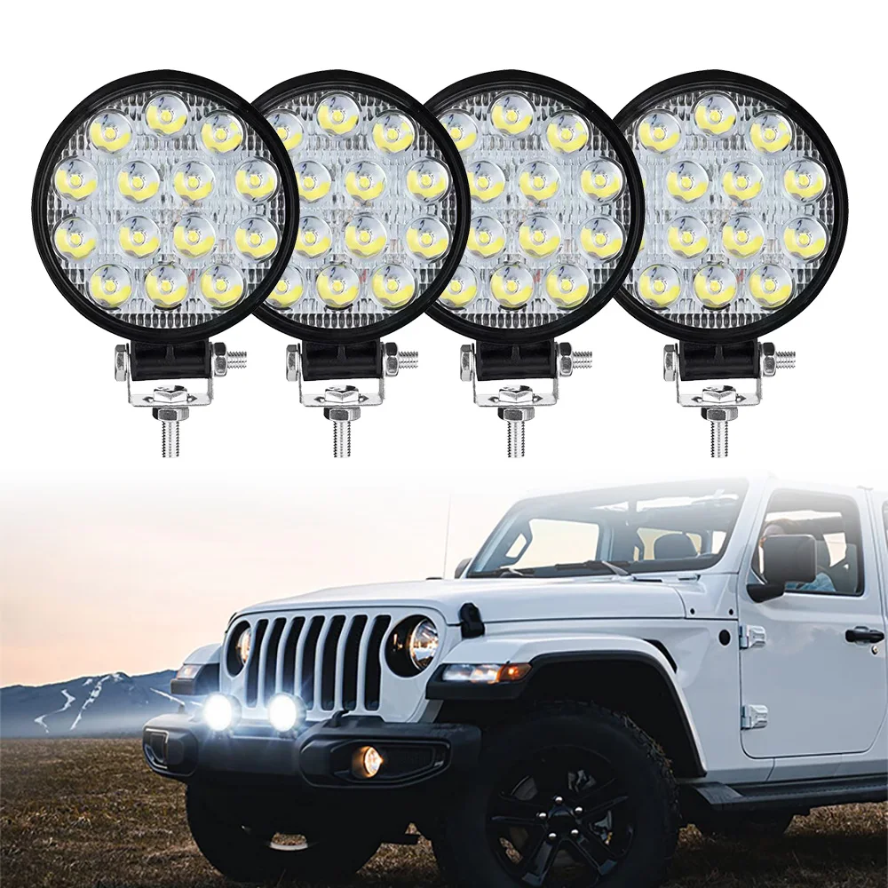 

Car Spot Lights Offroad 14 LED Combo LED Light for Jeep Truck 4X4 Car SUV Barra LED Spotlights Auxiliary Spotlight Lamp