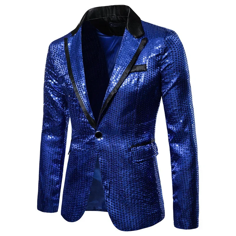 O732AiShang men's sequined suit performance dress suit nightclub men's wear