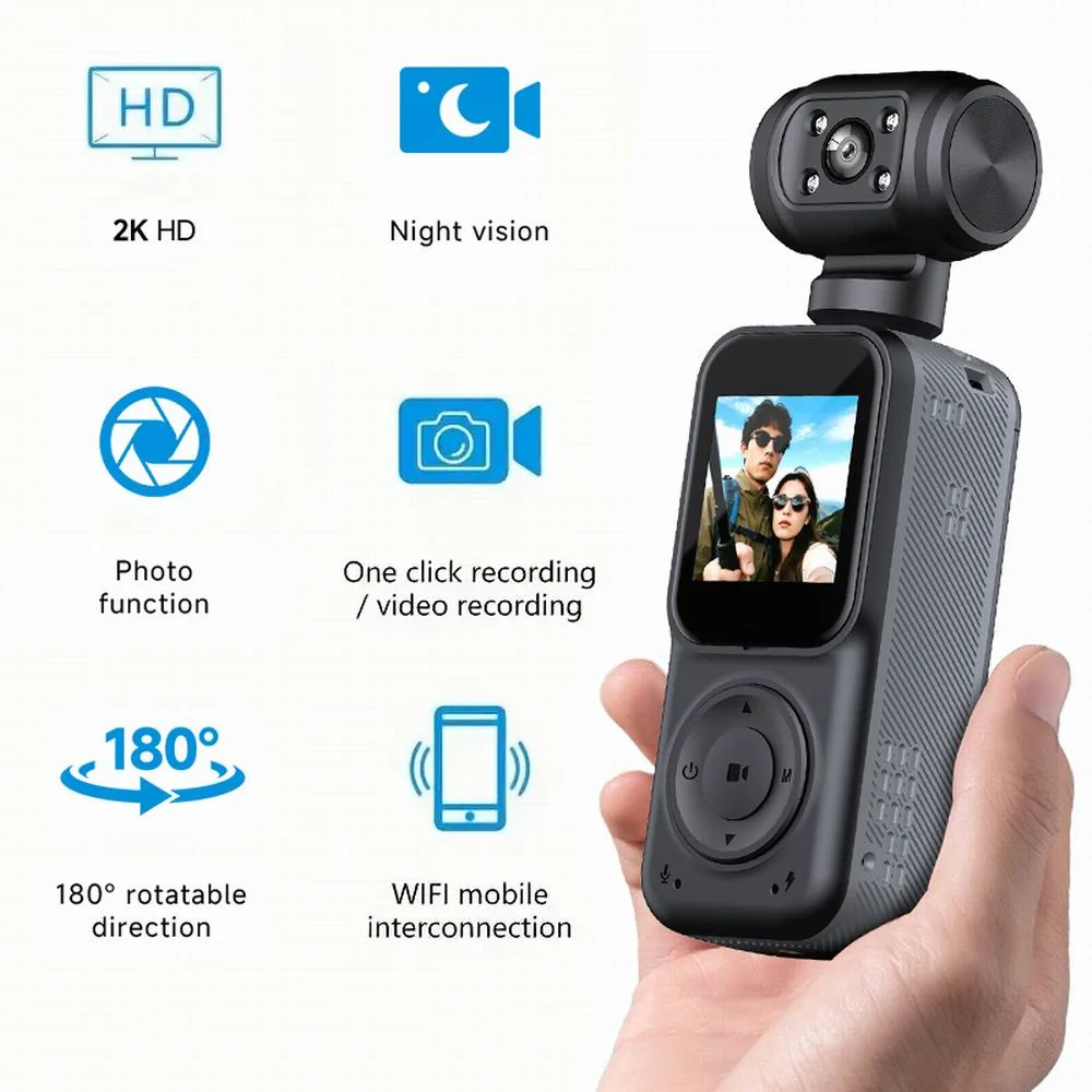 Ultra HD 2K Wifi Hotspot Mini Camera Portable Digital Video Recorder Body Cam Night Vision DVR Miniature Camcorder