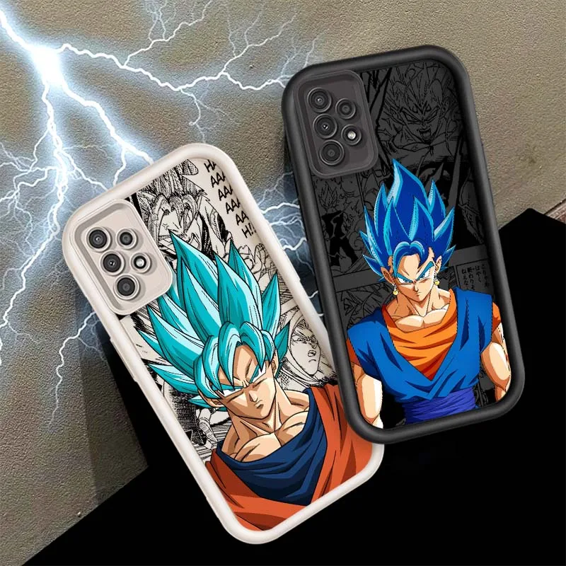 

Trendy Dragon Ball Vegetto Phone Case For Samsung A73 A72 A56 A55 A54 A53 A35 A32 A25 A24 A23 A21s A14 A05 5G Eye Ladder