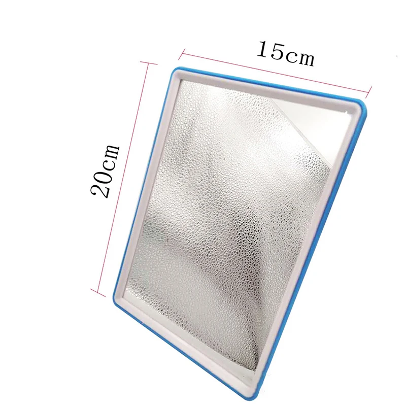 Miroir rectangulaire suspendu, petite Table décorative murale, miroir de bureau, cadre en plastique, pour la maison, salon, salle de bain, chambre à coucher, 20x15cm