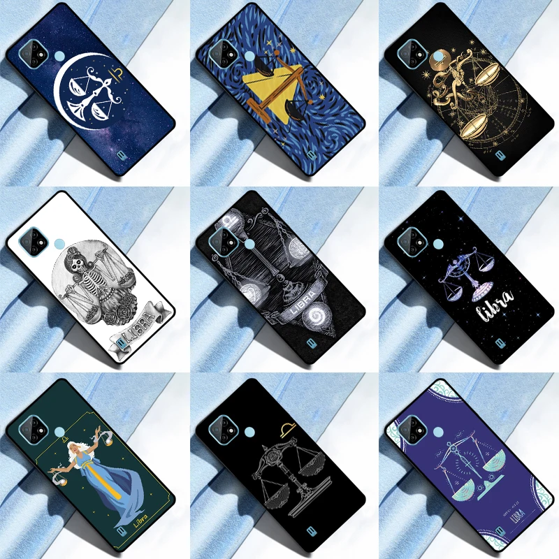 Zodiac Libra Balance Case For Realme C21 C21Y C25Y C25 C31 C35 C11 C15 8i 9i 8 9 Pro GT Master GT Neo 3 2T 3T