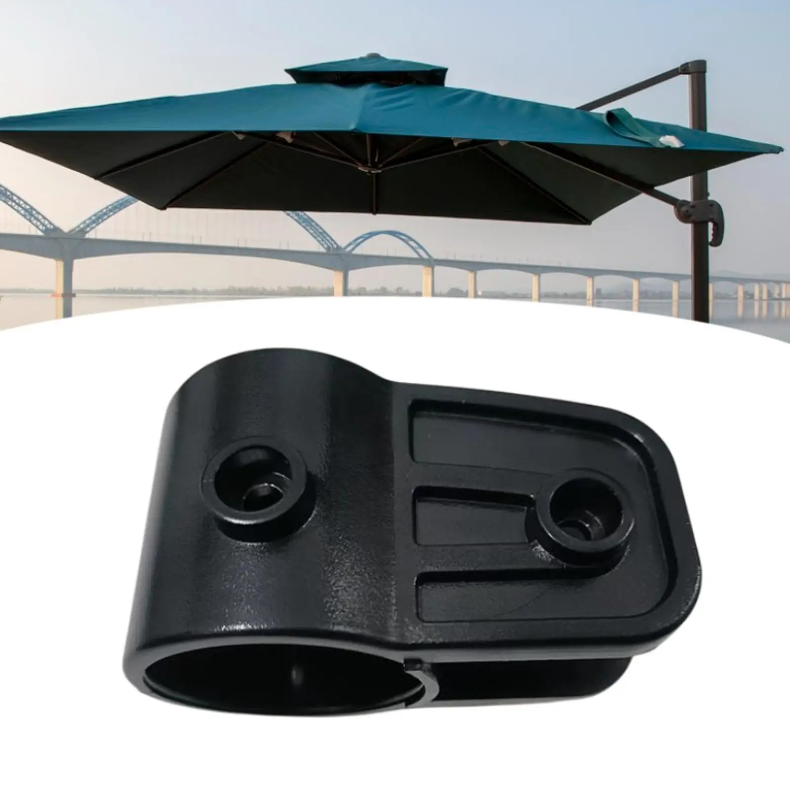 Cantilever Patio Umbrella Top Connector Heavy Duty Attachment Parasol Accessories for Garden Outdoor Courtyard Backyard Balcony