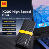 Kodak Portable SSD External Solid State Drives Hard Disk 256gb 512gb 1tb 450MB/s 2 in 1 Interface For Notebook Computer Phone