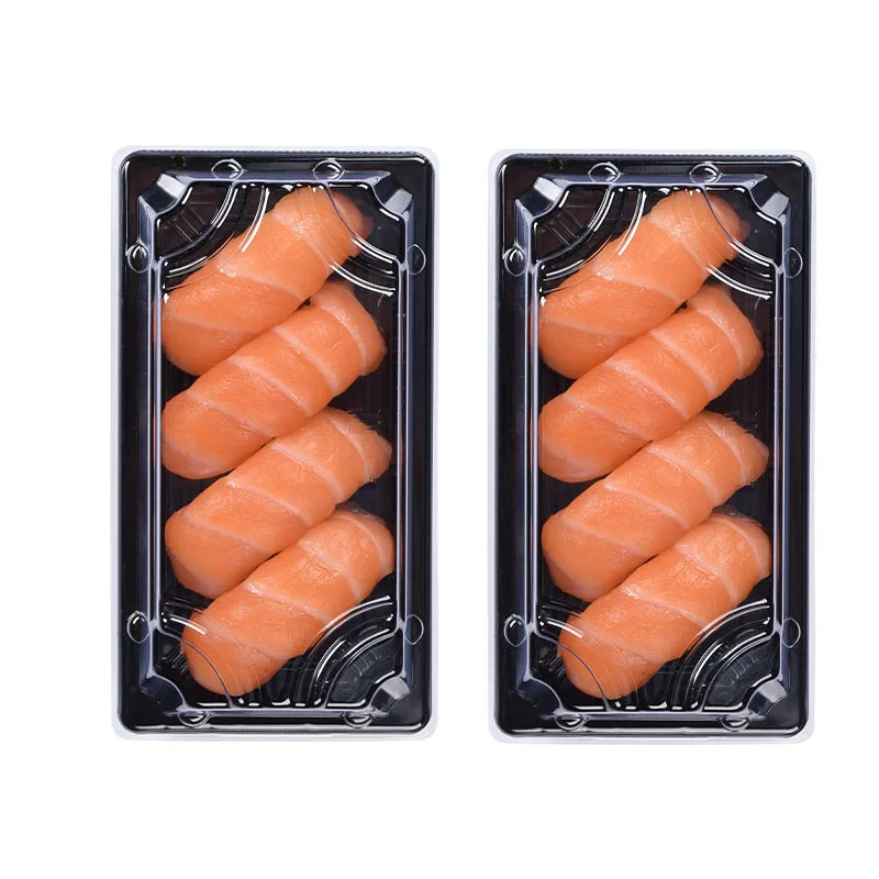 Customized productS01 15%off disposable plastic sushi tray packaging togo box take away cajas packing fast food takeaway deliver