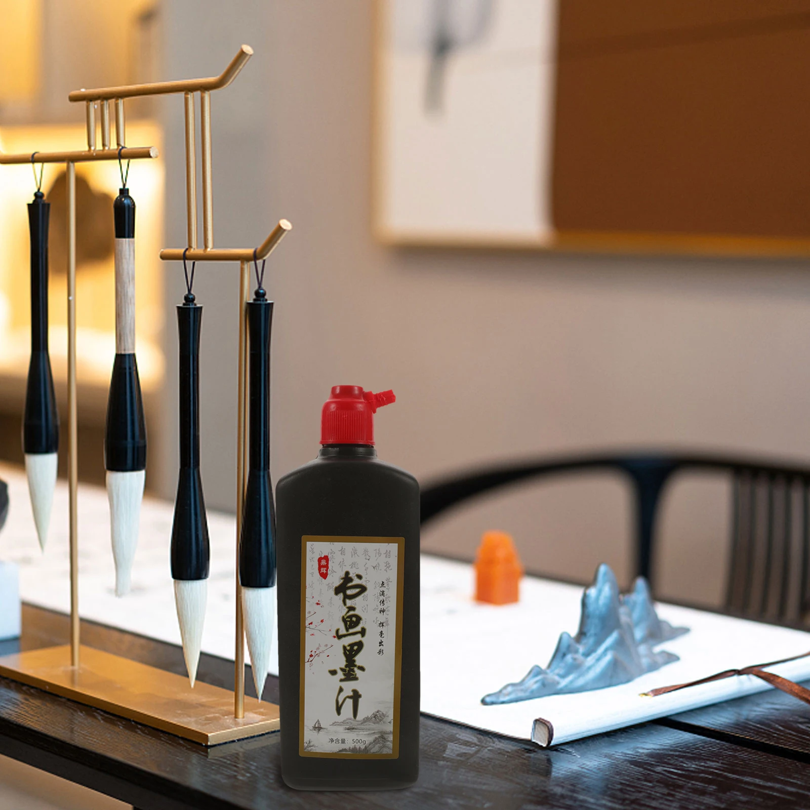 

2 Pcs Calligraphy Ink Fragrant Artworks Bottle for Chinese Painting Plastic Artists