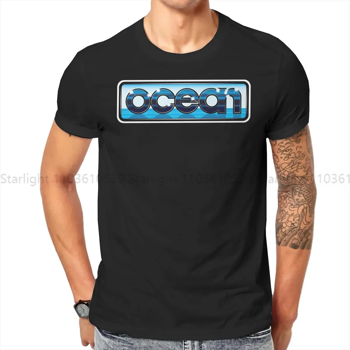 

Commodore C64 Men's TShirt Ocean From The 80'S Distinctive T Shirt Graphic Sweatshirts Hipster