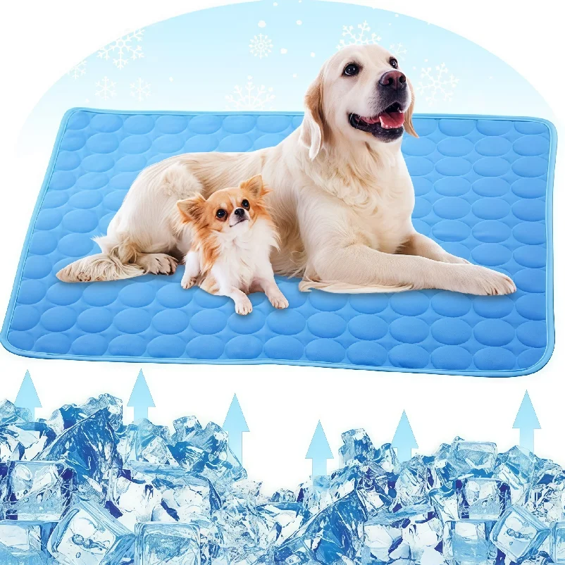 Sofa Breathable Pet Dog Bed Summer Washable For Small Large Dog CatCooling Dog Mat Summer Pad Mat For Dogs Cat Ice Silk Blanket