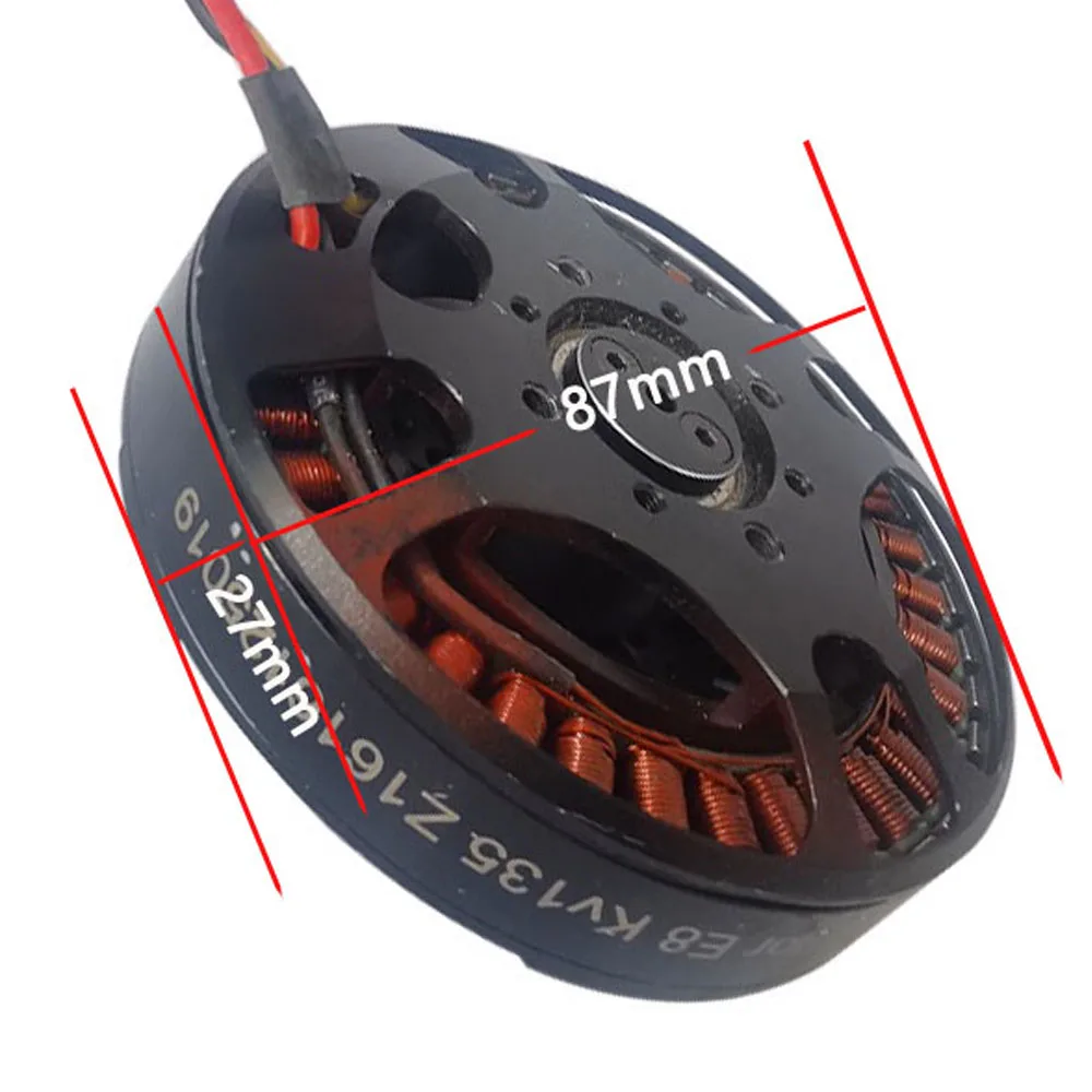 Second hand 8727（8110）Brushless Motor 135KV Multi-axis Airpllane disc Enginbe UAV Plant Protection Drone Motor Aircraft