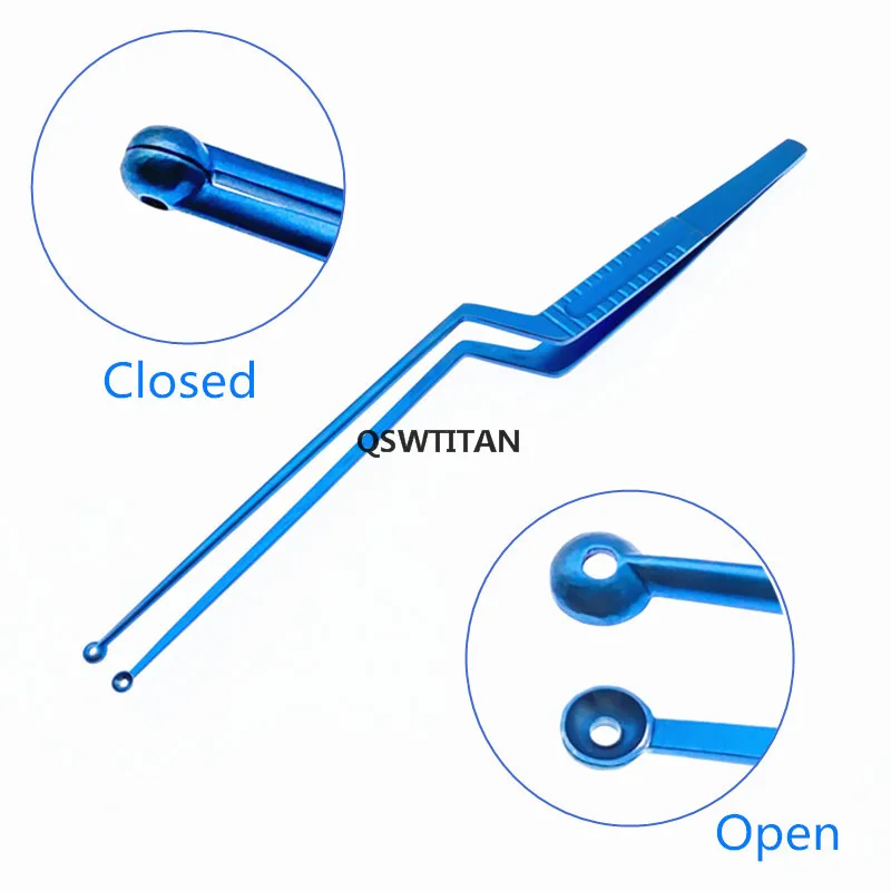Imagem -05 - Tumor Agarrando Fórceps Titânio Anel Cabeça Micro Tumor Pinça Instrumentos de Cirurgia Neurocirurgia
