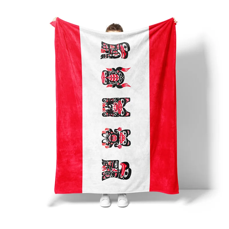 Gaslight Gatekeep Girlboss Teslin Tlingit Council Throw Blanket for Women Men Girls Boys Kids Pets Dogs Cats Couch Sofa