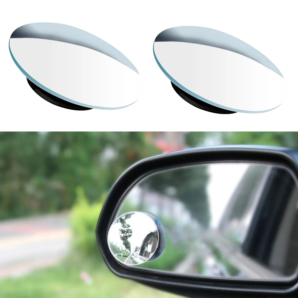 360 Wide Angle for Car Vehicle Side Blindspot Blind Spot Clear View Convex Mirror Car Rearview Mirror 2 Pieces/Set