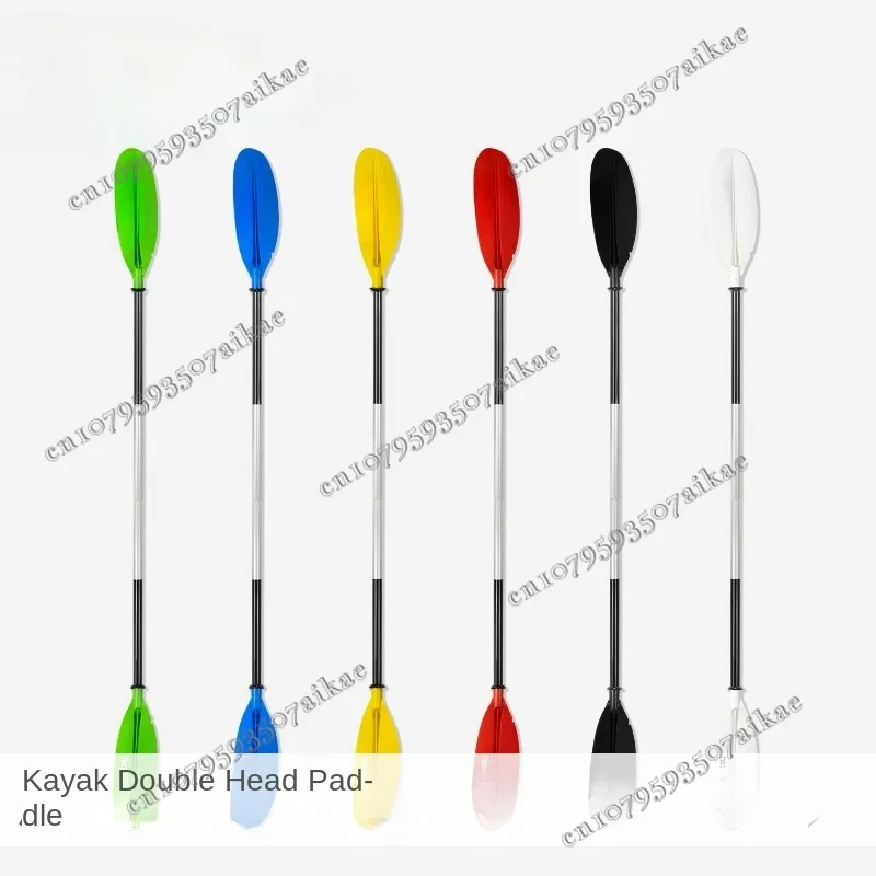 Two-section double-headed paddle, kayak, aluminum alloy, segmented, canoe two-paddle board, pulp