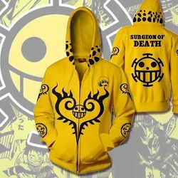 COFUN 2020 The New one-piece Trafalgar Law hoodies surgeon of death jacket