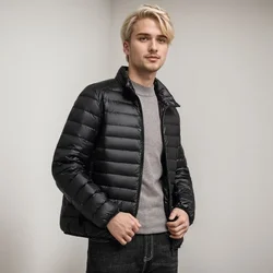 Doudoune en Duvet de Canard Blanc pour Homme, Veste Légère Portable, Imperméable, Décontracté, Ultra observateur, Combiné 2024, Toutes Saisons