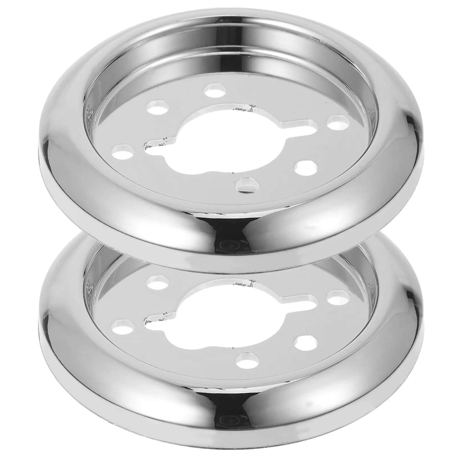 2Pcs Replacement Bbq Stove Knob Base ABS Plastic Electroplated Smooth Operation Gas Cooktop Control Knob Base for Grills Ovens