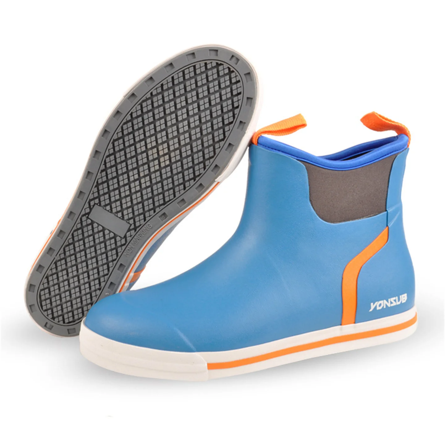 

Men And Women Outdoor High-Top Rain Boots Short Water Flat-Bottom Snow Rubber Boots Non-Slip Fishing Shoes Waterproof Boots