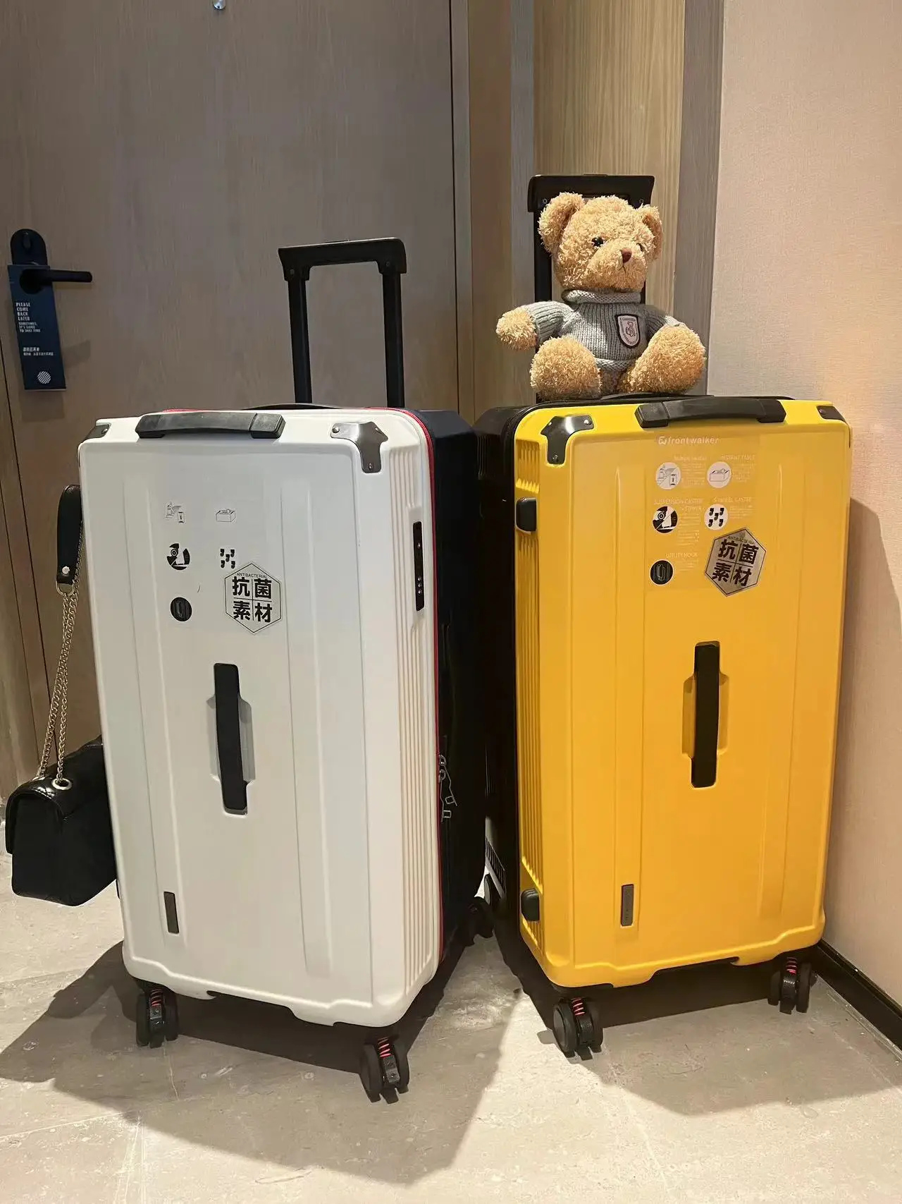 SGG 大容量旅行スーツケース女性の 28 インチ厚みのある荷物 4 ウェイ回転ホイールファッショナブルなトレンディなバッグ