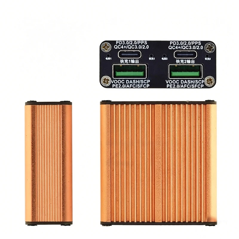 PD140W Dual-Port Fast Charging Module, Multi-Protocol Desktop Charger with PD/QC/AFC/FCP/VOOC Support