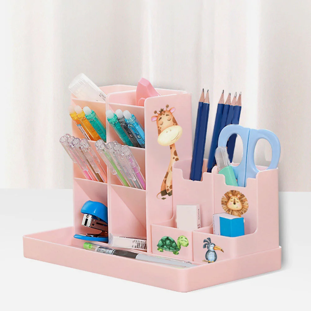 

Drawer Style Pen Organizer Desktop Pencil Holder Multi Grid Stationery Storage Office Supplies Simple Design For