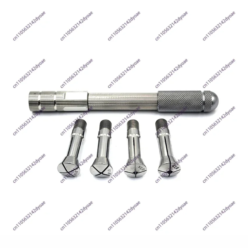 Watch Repair Tool Single Head Movement Gear Pendulum Tip Clamp Watchmaker Tools Stainless Steel Hand Held Holder With 4 Collets