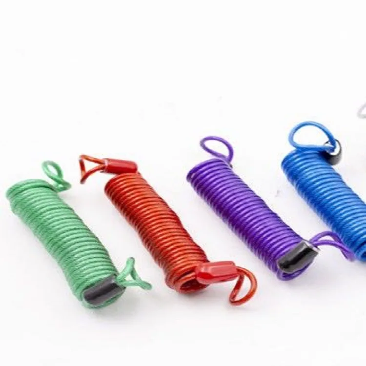 Steel Wire Spring Rope Helmet Anti-Lost Rope Electric Vehicle Anti-Theft Lock