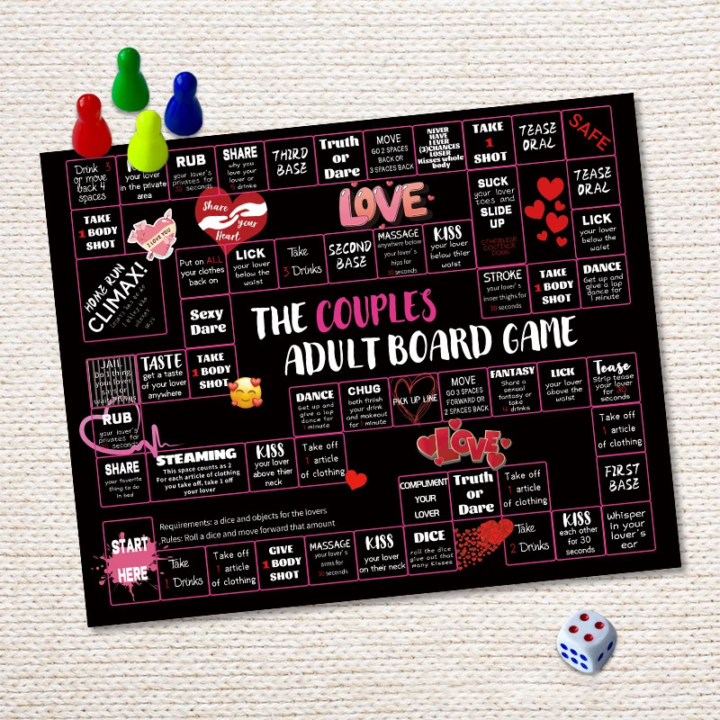 Games For Couples Romantic Adult Board Game Interactive Fun With Strategy Challenges And Deeper Connections
