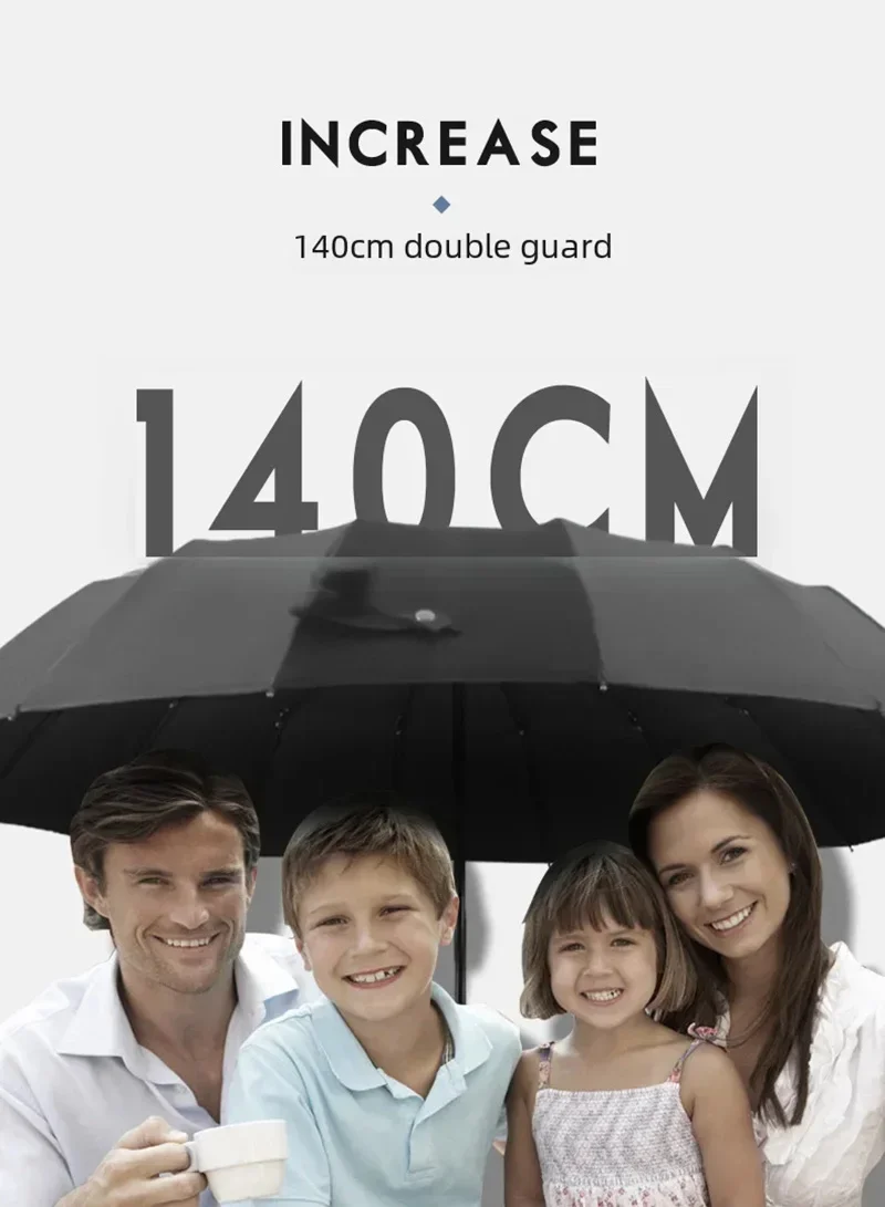 Xiaomi omgekeerde volautomatische paraplu 140 cm volwassen grote verdikte winddicht en zonnebrandcrème opvouwbare paraplu voor twee doeleinden
