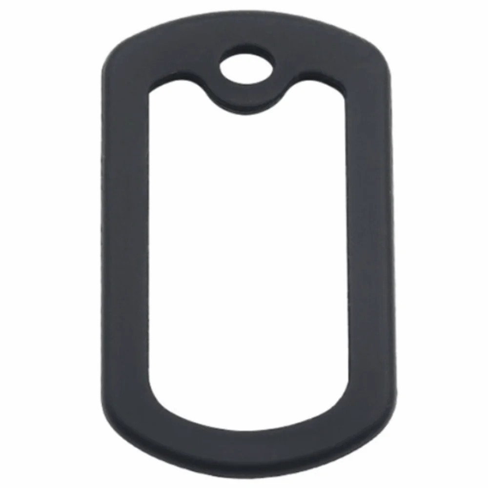 Rubbers Silicone Material Dog Tag Cover Black Durable Dog Tag Protector 1.97*1.18 Inches Silicone Muffler Ring Pet Training