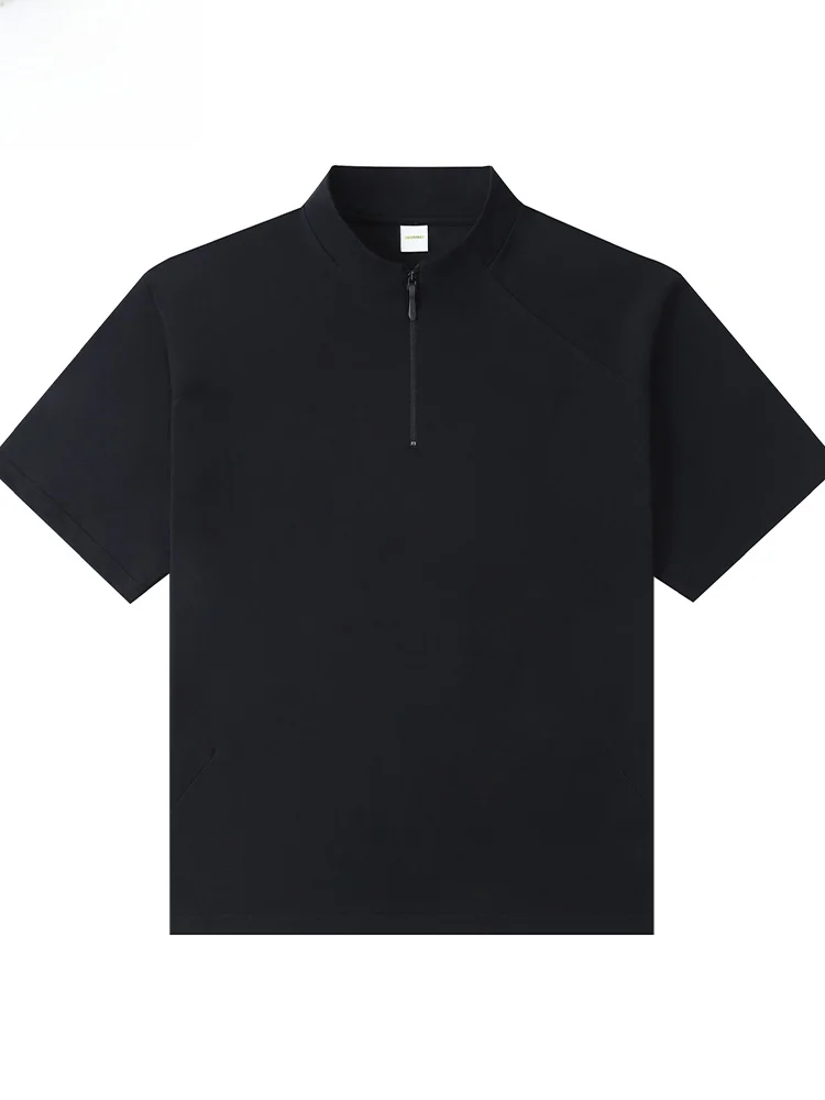 

Мужская футболка свободного кроя из чистого хлопка с коротким рукавом, повседневная, универсальная, новинка 2026 года, приятная к телу, дышащая