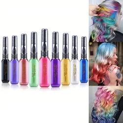 9 pieces disposable color hair wand, temporary hair dye pen, color highlight beauty