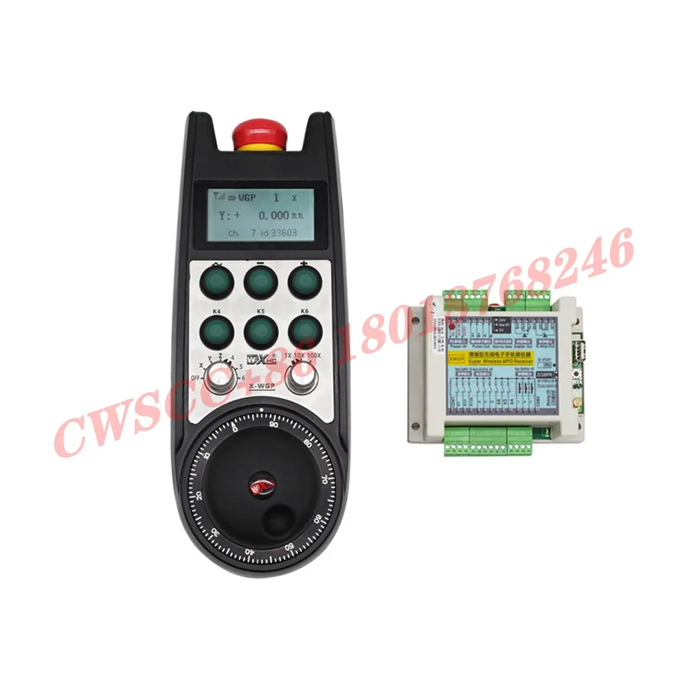 Wireless electronic handwheel for Siemens CNC system Real-time coordinate display Support PLC: S7-200/300/1200