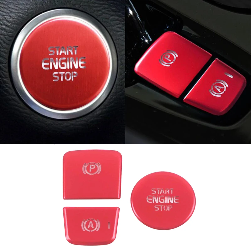 

Для Volvo XC40 2018 2019 2020 2021 электронный ручной тормоз P высветильник ель парковки кнопка запуска с блестками Защитная крышка Украшение