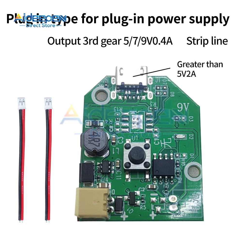 DC 5V 1A Universal Small Fan Board Control Board Micro Tpye-c USB Charging/Power Supply Fan Control Board