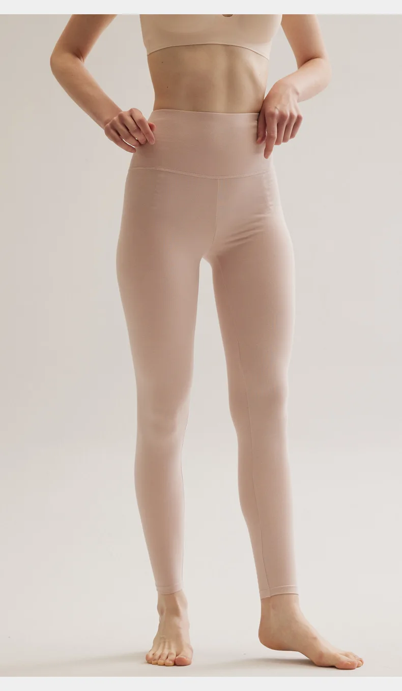 Hochwertige Baumwoll-Leggings für Damen mit Hoher Taille, Frühling, Warm, Bequem, Schlanke Passform, Studentenqualität, Neue Innenbekleidung, Dünne Herbsthose, Größen M bis XXXL – Detail 8
