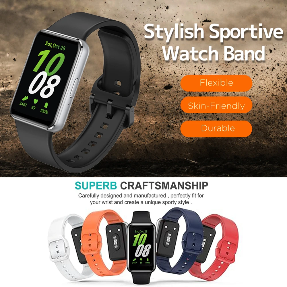 Substituição Strap para Samsung Galaxy Watch 3, Silicone Watchbands, Pulseira Banda, Fit3