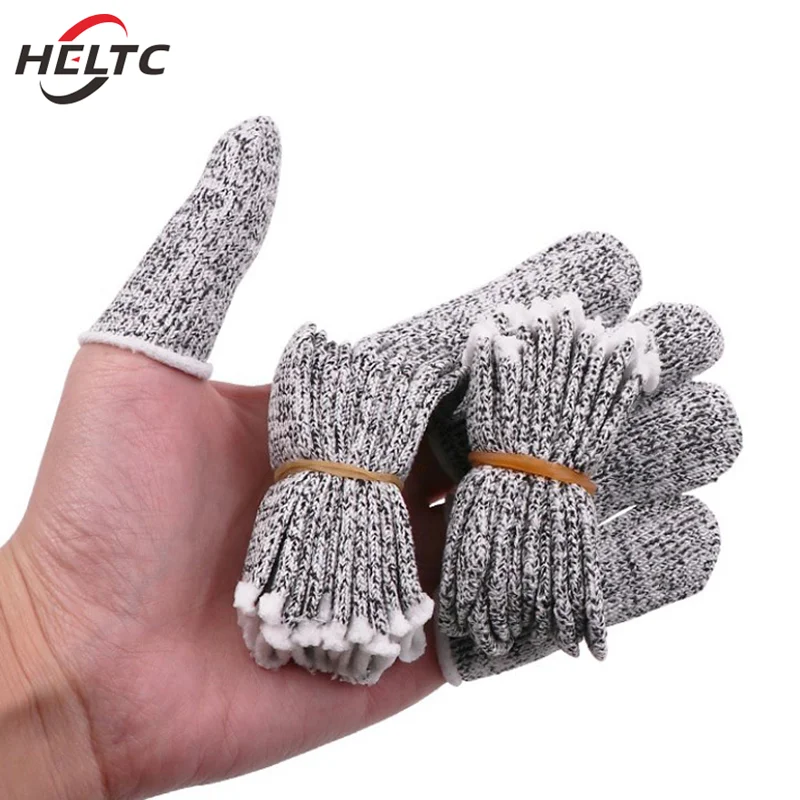 10Pcs Finger Cots Thumb Protector Anti-Cut Fingertips Finger Sleeve Flexible Resistant Protection Finger Cots DIY Work