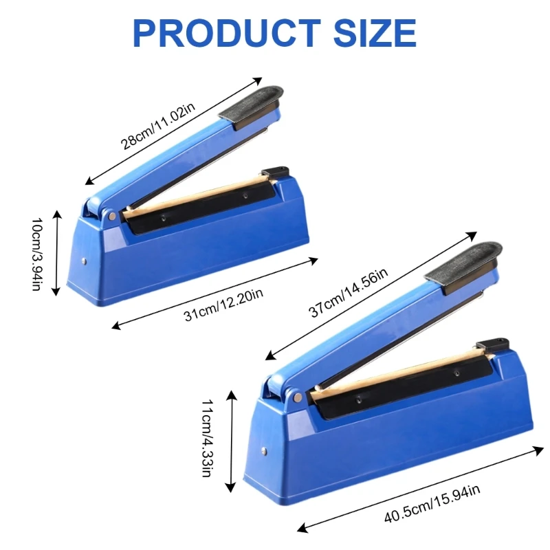 Máquina selladora calor por impulsos para bolsas, bolsas papel Kraft, sellador bolsas galletas Manual