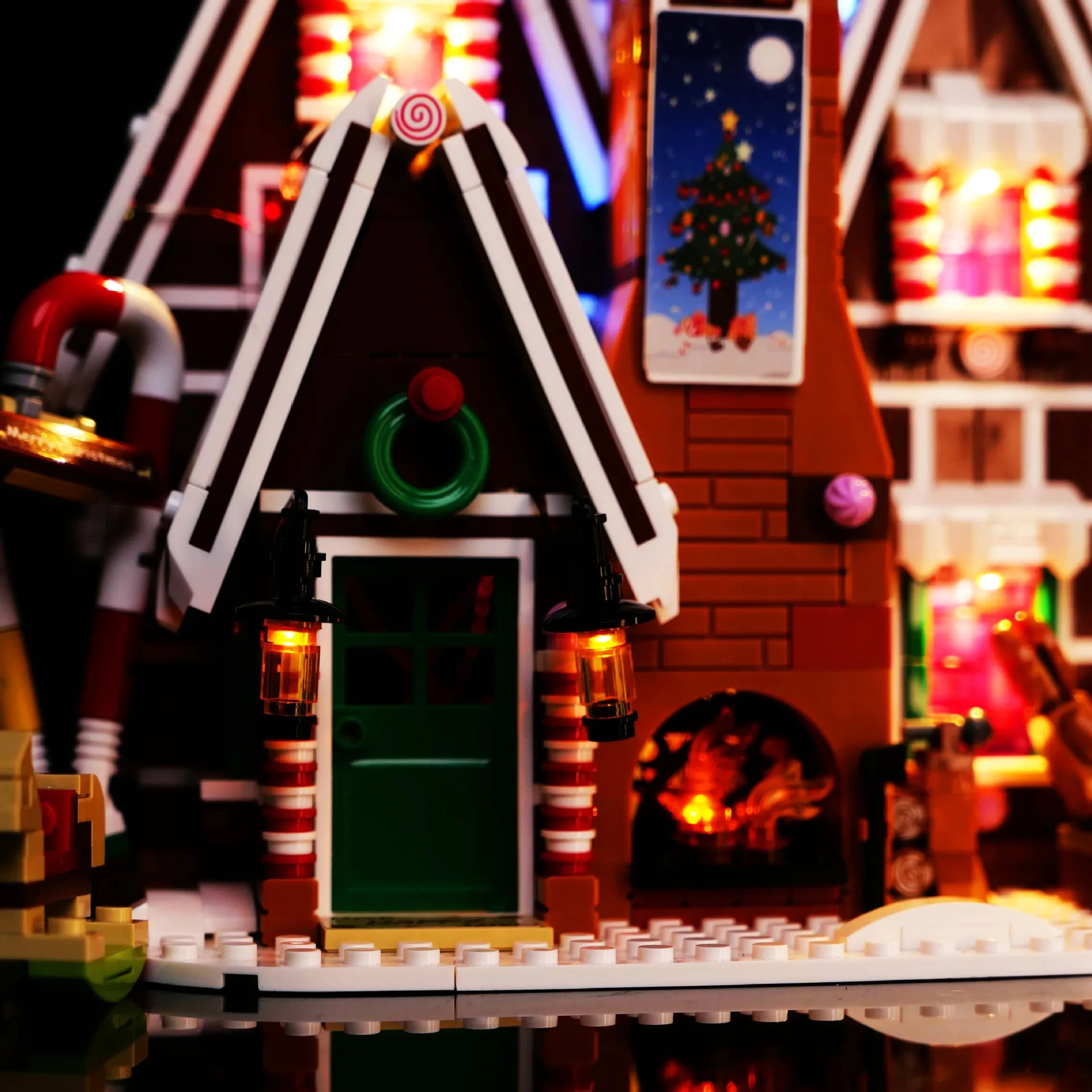 Gingerbread House Building Blocks, Kit de Luz LED, Apenas Conjunto de Iluminação, Brinquedos DIY, Presente, Não Incluído, 10267