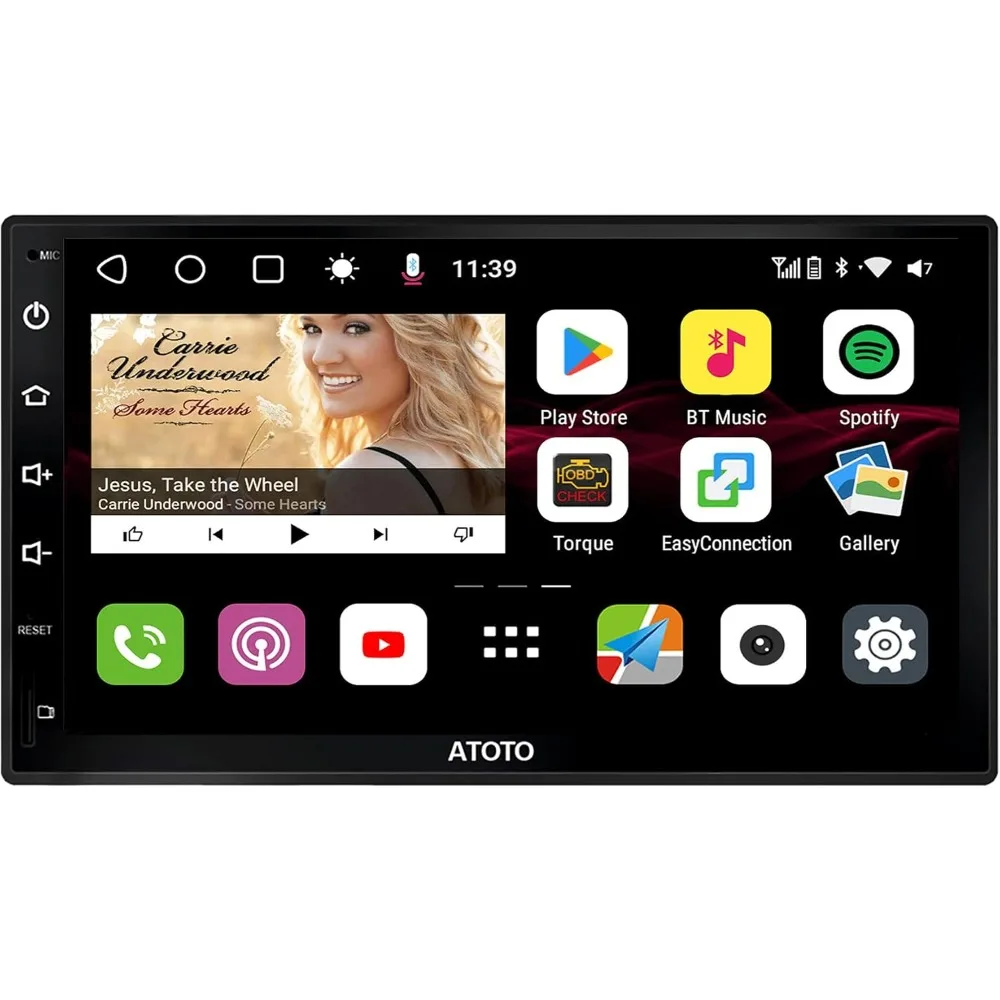 7-Zoll-Android-Autoradio mit kabellosem CarPlay, Android Auto, Dual Bluetooth, QLED-Display, HD-Rückansicht – S8G2B74PM
