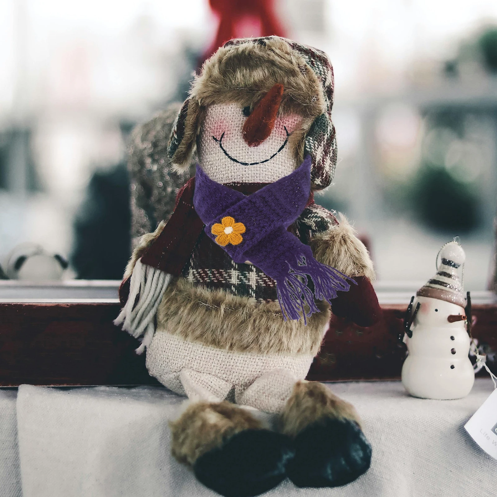 

5Pcs Mini Scarf Soft Yarn Adjustable Size Lovely Scarf Accessory for Party Favor Wine Bottle DIY Decoration Party Favor