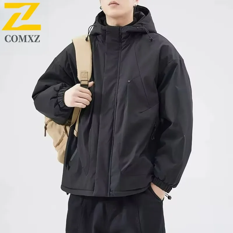 

Winter Warm Jacket Mens High Quality Graphene Warm Windproof Parkas Couple Casual Outdoor Skiing Cold Protection Padded Coat