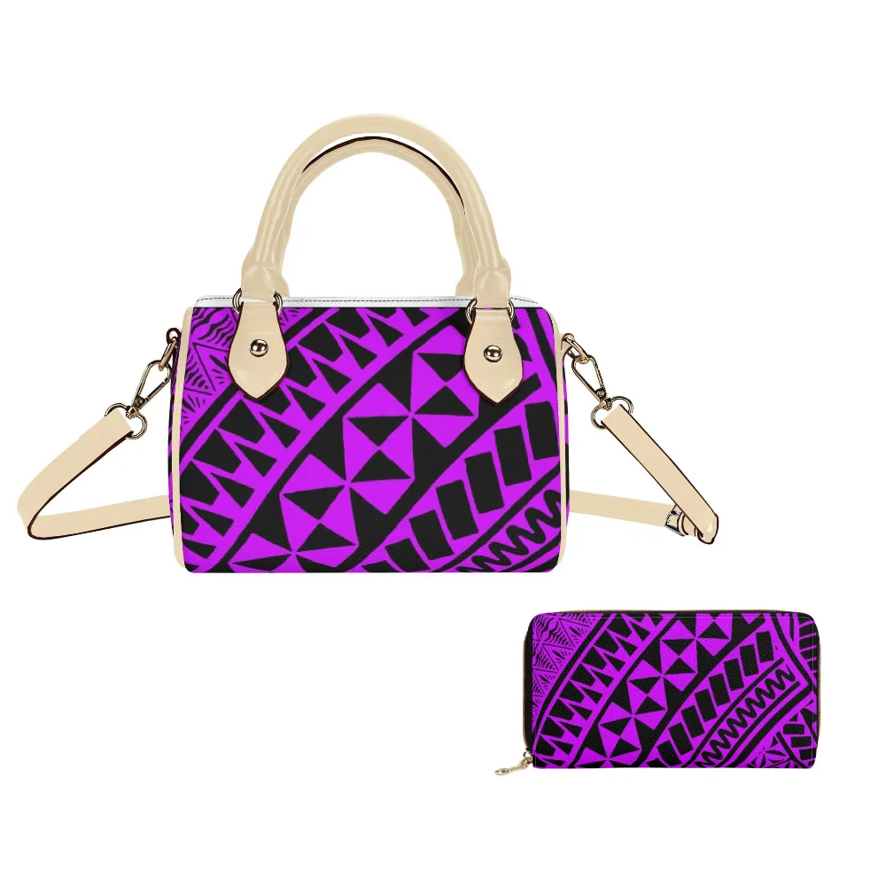 

2025 Summer Fashion High Quality Custom Ethnic Style Polynesian Dual-Purpose Casual Women'S Crossbody Bag Travel Tote And Purse