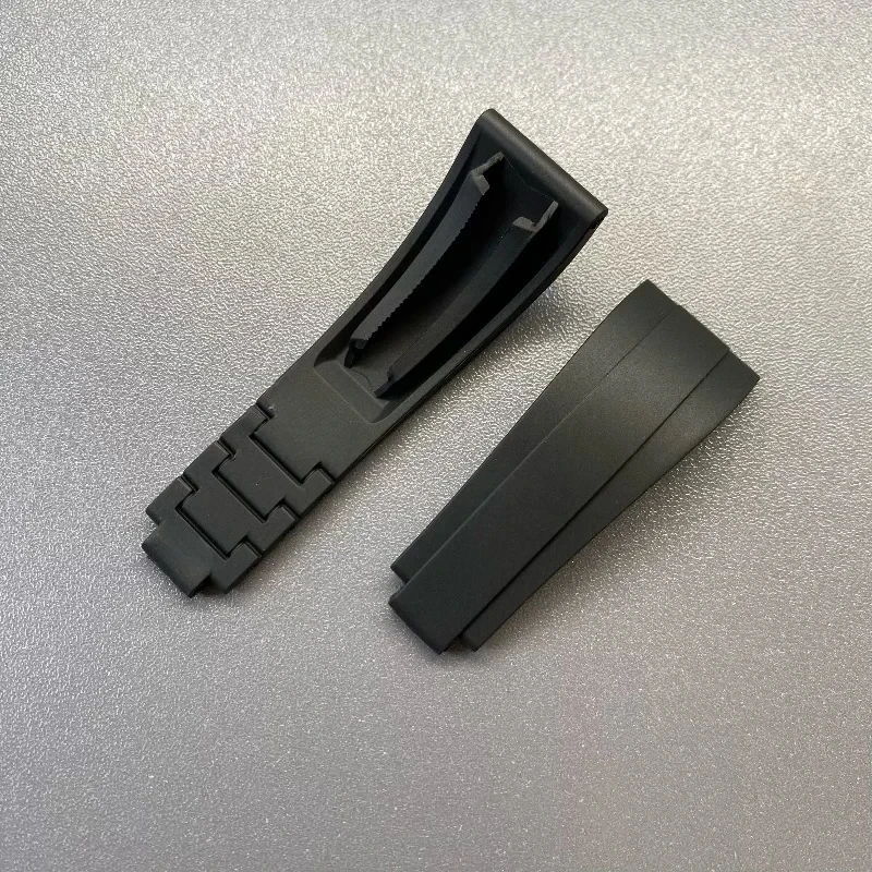 Cinturino in gomma naturale morbida da 20/21mm per cinturino Rolex per DAYTONA SUBMARINER GMT Yacht-Master OYSTERFLEX Glidelock colorato