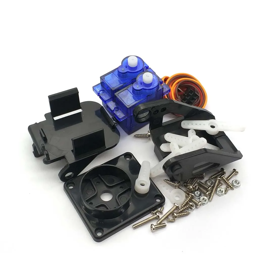 1 Set PT Pan/Tilt Camera Platform Anti-Vibration Camera Mount For Aircraft FPV + 2 Pcs SG90 9g Servo