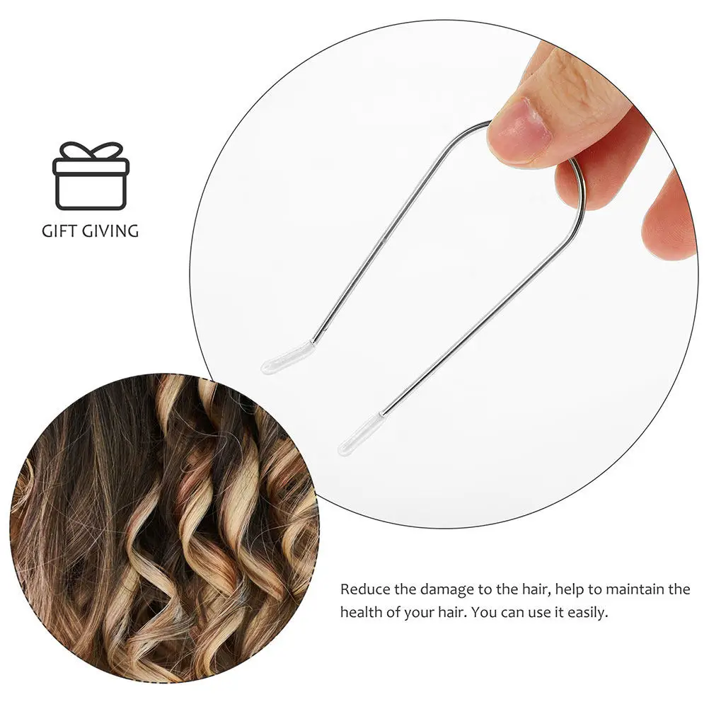 20Pcs Hot Roller Clips Hair Roller Securing Pins Stainless Steel Replacement Clips for Electric Rollers Styling Tool