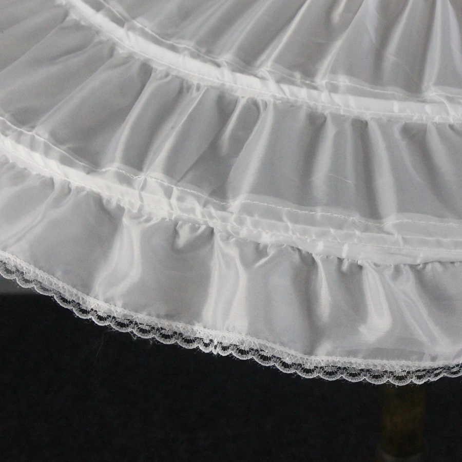الطفل الباليه تنورة ثوب نسائي الأطفال فتاة كبيرة 3 الأطواق كرينولين تنورة ثوب زفاف فستان تحتية Petticosts 40 سنتيمتر 2025 #6