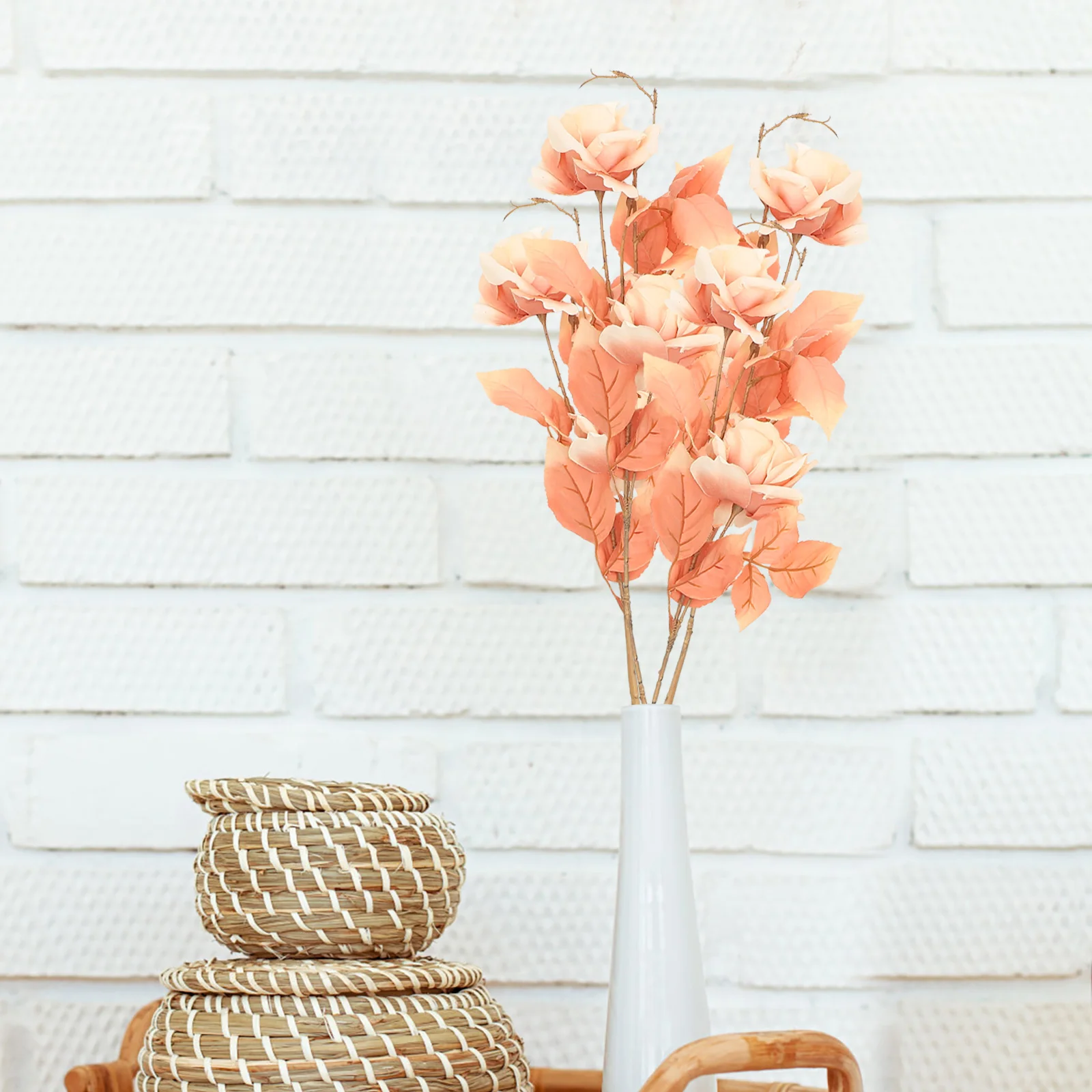 

4 Pcs Plants Imitation Flowers Realistic Decor Lifelike Vase Party Lifelike Flowers Plastic Stem